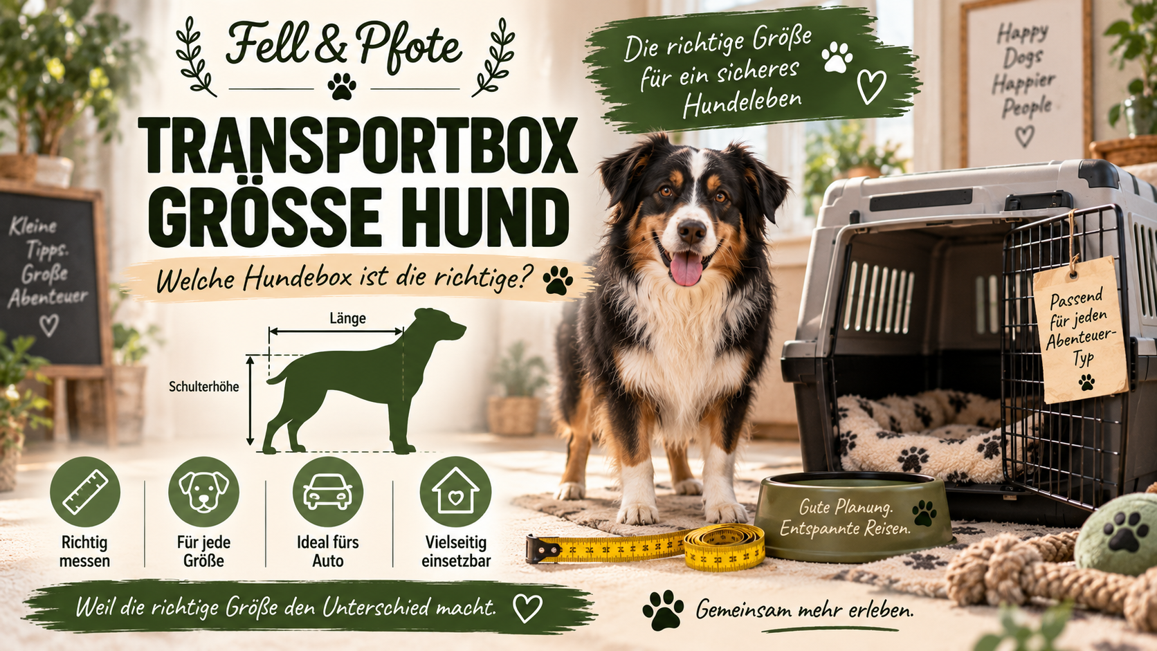 Transportbox Größe Hund: Welche Hundebox ist die richtige?