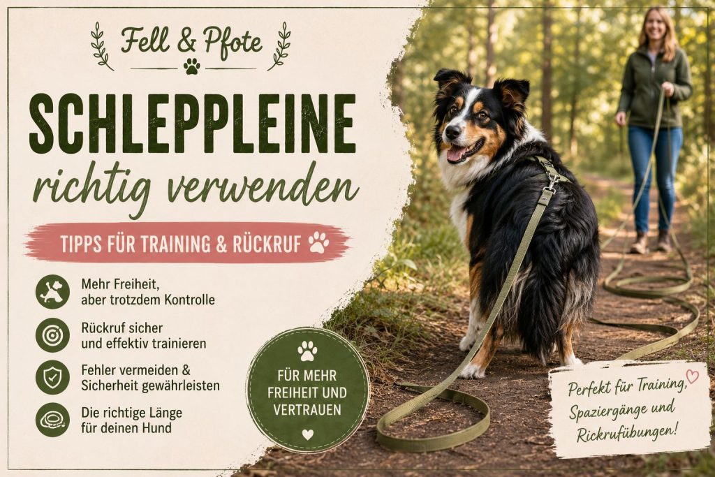 Schleppleine richtig verwenden – 7 wichtige Tipps für Training & Rückruf