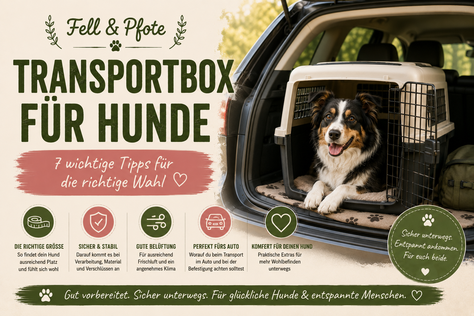 Transportbox für Hunde kaufen: 7 wichtige Tipps