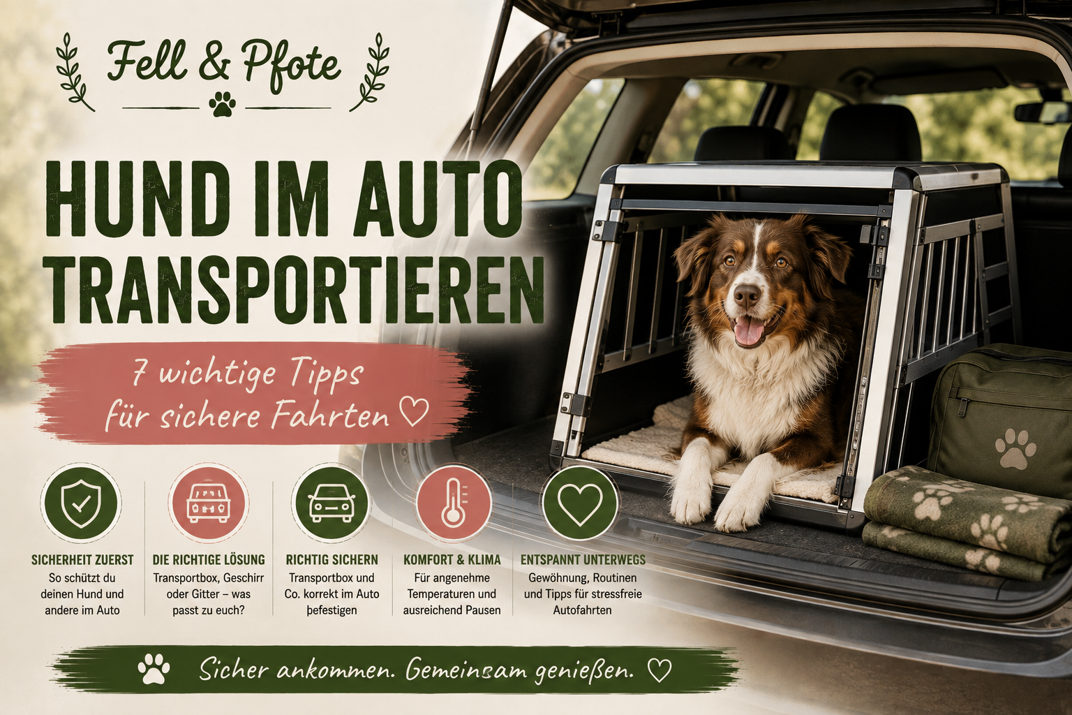 Hund im Auto transportieren: 7 wichtige Tipps für sichere Fahrten