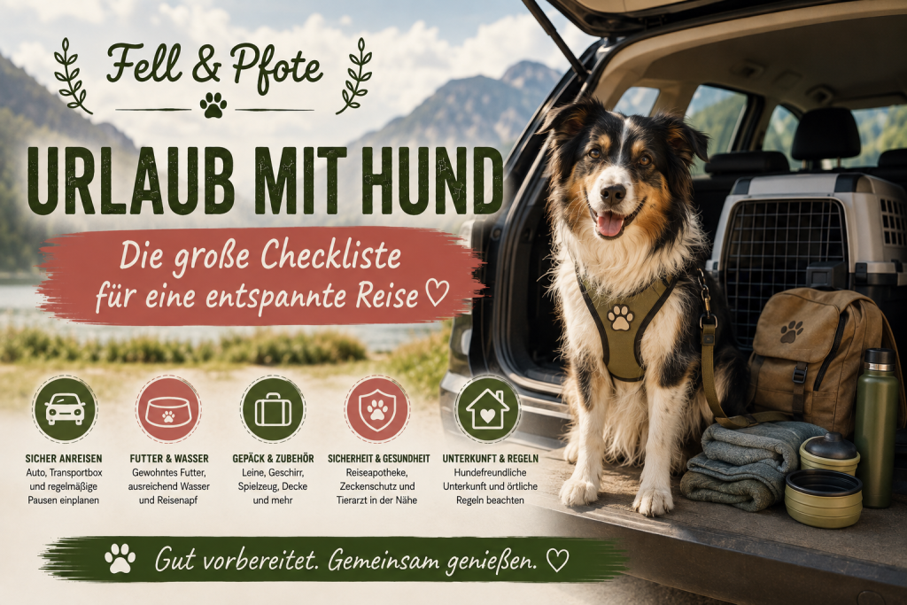 Urlaub mit Hund – Checkliste für eine entspannte Reise